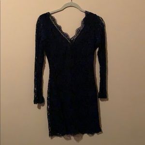 Navy blue lace dress